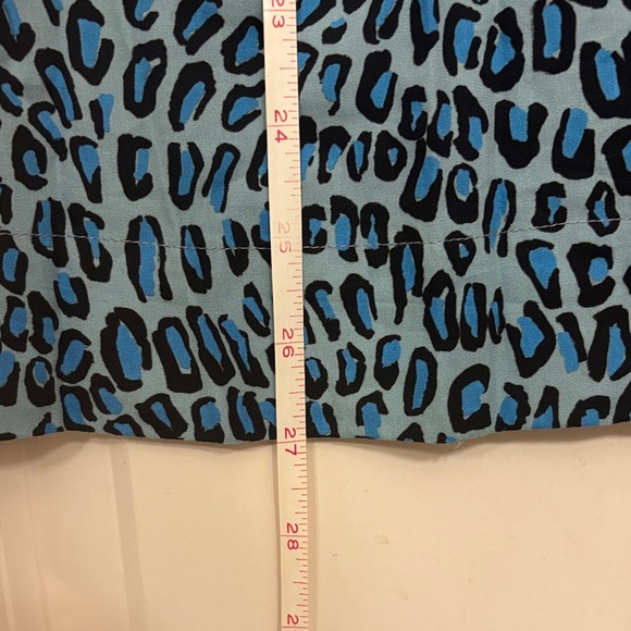 SARA CAMPBELL short sleeve blue leopard print top.NWT - Picture 8 of 12
